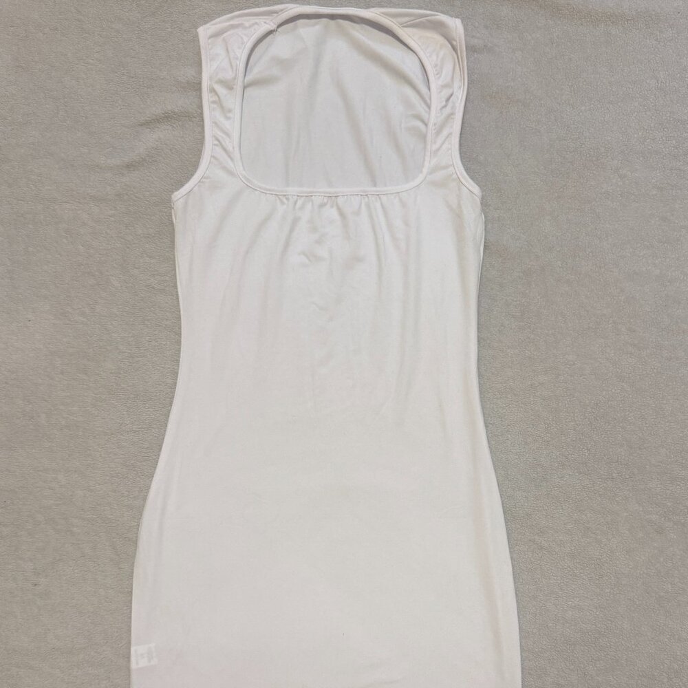 Low Chest Bodycon Mini Dress in White